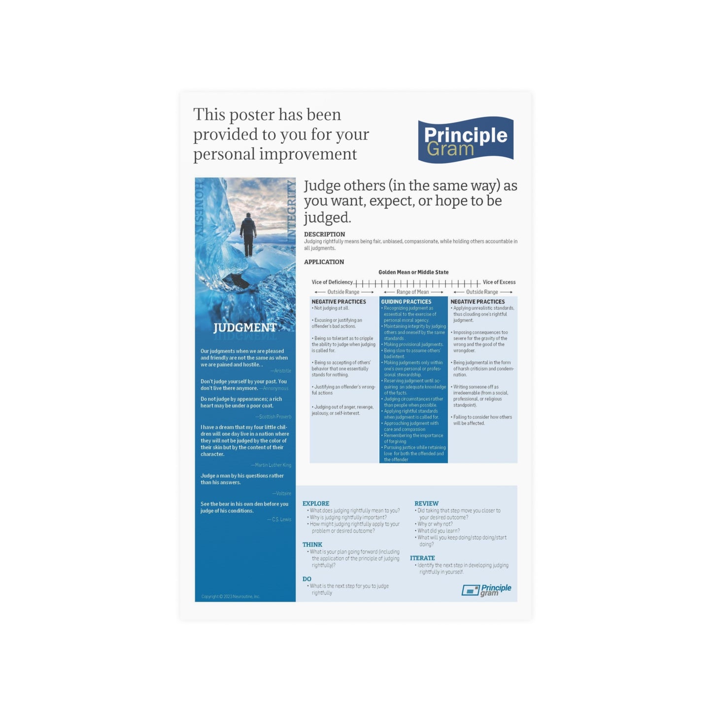 Judgment PrincipleGram - Satin Posters (210gsm)